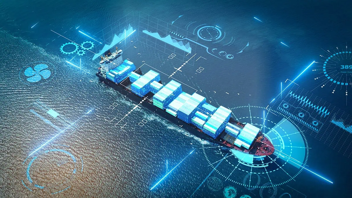 Global logistics international delivery concept